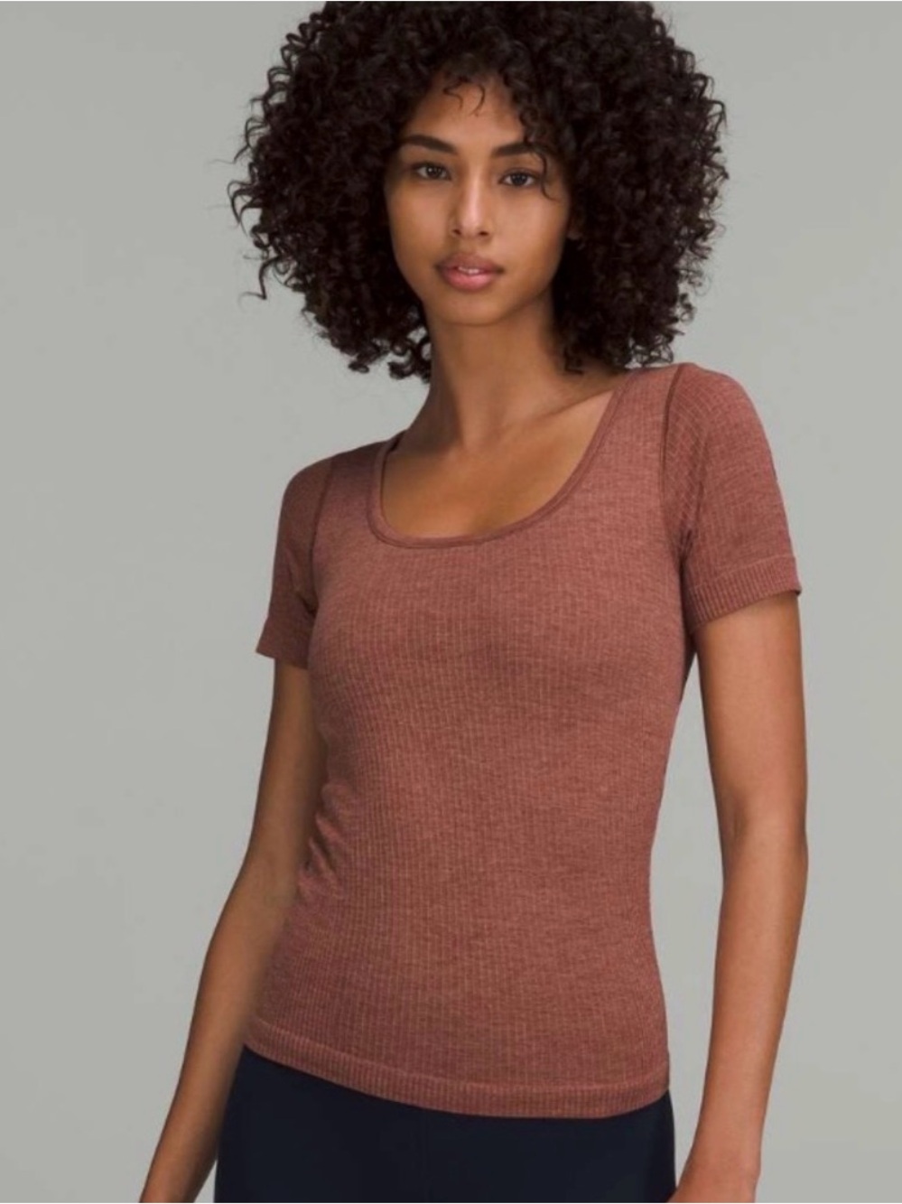 Lululemon Women’s Ebb to Street Short Sleeve Shirt, Ancient Copper
